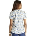 thumbnail image 5 of Cherokee Prints Scrubs Top For Women V-Neck Print CK703, 5 of 5