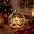 thumbnail image 4 of Christmas Ornament Ball with Mini Scene Hanging Decoration Plastic Ball for Tree Window Mantel Fireplace multicolor, 4 of 6