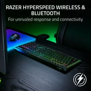 Razer BlackWidow V4 Low-profile HyperSpeed Wireless Mechanical PC Gaming Keyboard, Black