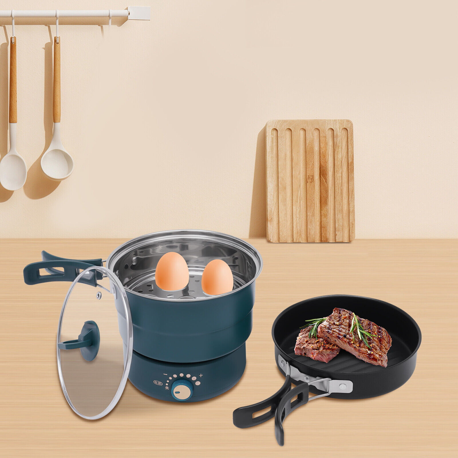 Multifunctional Electric Hot Pot - Cook Noodles, Wok, and More with Ease
