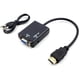 thumbnail image 1 of Convertidor HDMI a VGA TQEHS Adaptador HD 1080P con Cable de audio, 1 of 6