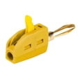 thumbnail image 2 of KLKCMS 4mm Banana Plug Practical Wire Cable Connector for Wall Plates and Receivers Yellow, 2 of 9