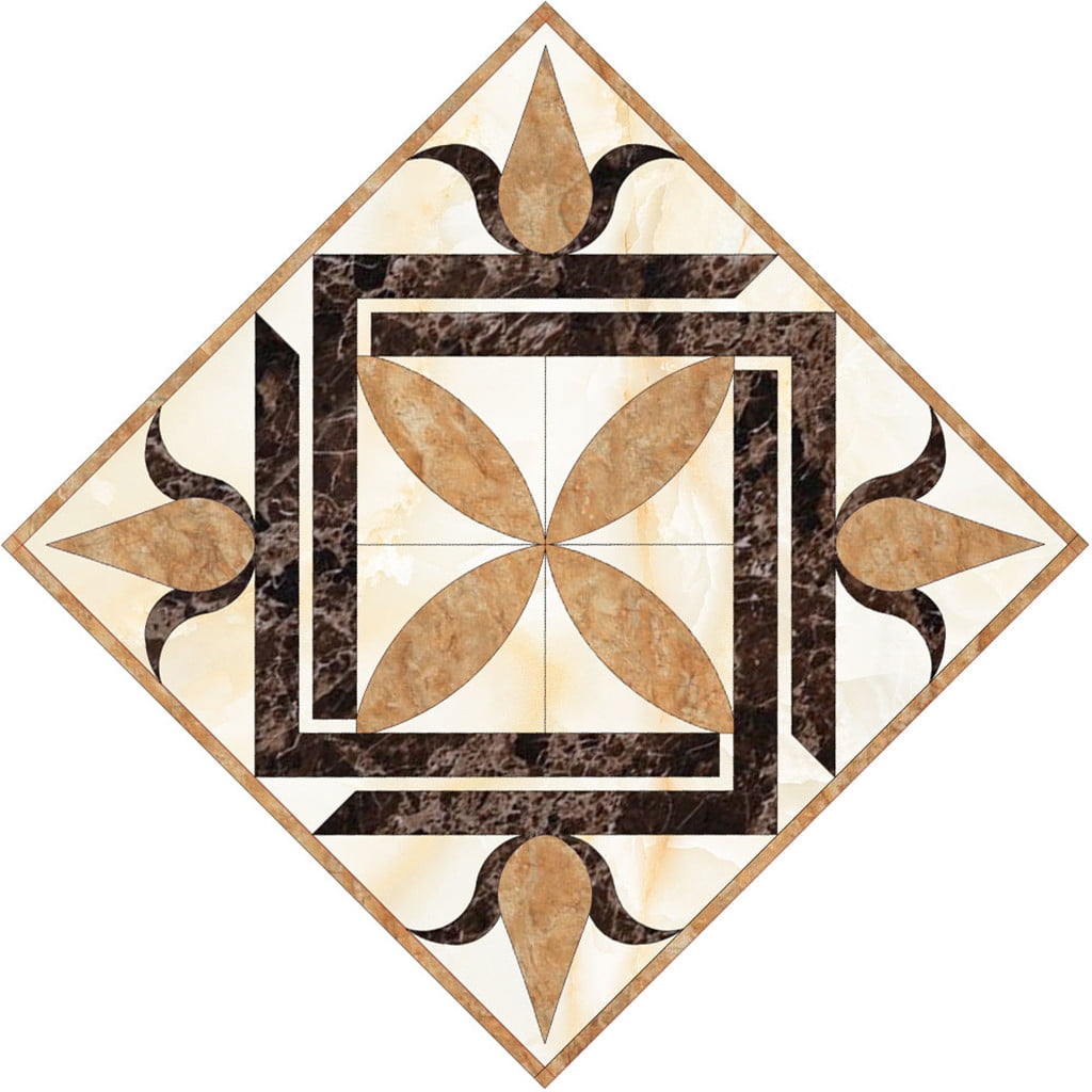 10 Pcs/Set Ceramic Tile Stickers Self Adhesive Tiles Art Diagonal 3D