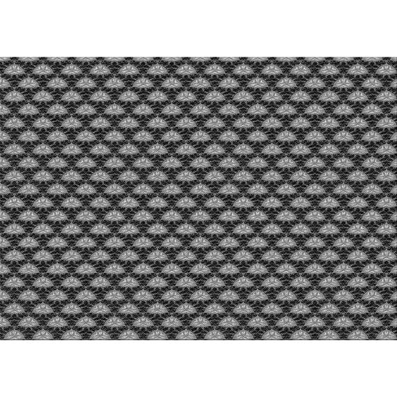 Ahgly Company Machine Washable Indoor Rectangle Transitional Charcoal Black Area Rugs, 7' x 9'