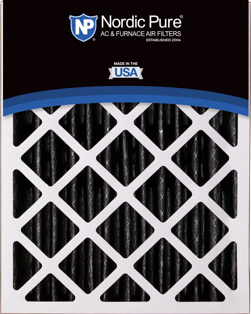 16x20x5 (4 3/8) Honeywell Replacement Air Filters Merv 12 Plus Carbon 2 Pack