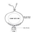 thumbnail image 4 of Pulsera de cruz para mujer, pulsera de plata con dije de cruz, ajustable, de acero inoxidable, con Jesús, católica, regalos religiosos para mujer., 4 of 5
