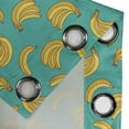 thumbnail image 4 of Ambesonne Banana Grommet Curtain, Tropic Fruit Vivid, 50" x 108", Teal Yellow, 4 of 6