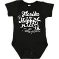 thumbnail image 3 of Inktastic Florida is My Happy Place with Palm Trees Boys or Girls Baby Bodysuit, 3 of 5