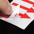 thumbnail image 5 of 2x0.6" Arrow Sticker Directional Sign Adhesive Removable Floor Decal, Red, 15Set / 150 Pack, 5 of 6