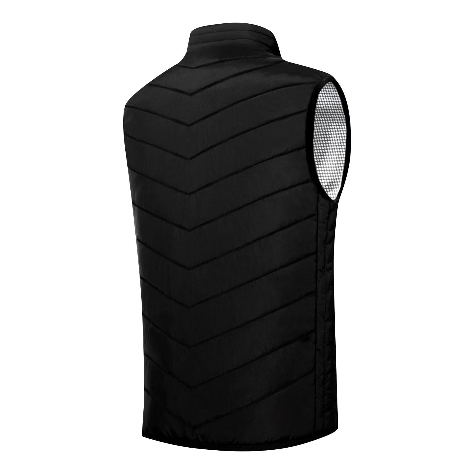 pstuiky Heated Vest, Women 15 Zone Smart Heating Vest USB Charging Warm Vest Smart Heating Jacket Stand Collar Vest Leisure