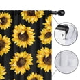 thumbnail image 4 of Blackout Kids Curtains,Black Sunflower Childrens Insulated Curtains Set Of 2,Bedroom Essentials,Toddler Room Decor 42x84in(106x213cm), 4 of 4