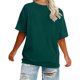 thumbnail image 3 of Xuyuer Womens Plus Size Summer Tops Oversized Short Sleeve Crew Neck Loose Fit Tee Top Flowy Casual Blouses XL-5XL Fashion School Teachers Clothes 2026 Spring Beach Vacation Trendy, 3 of 5