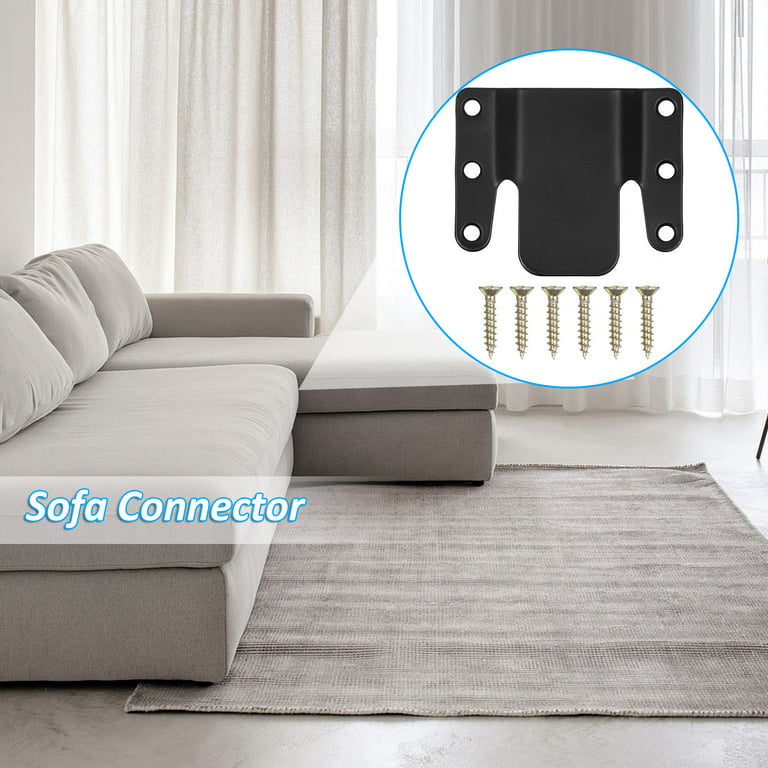 10Pcs Sectional Couch Connectors, Universal Sectional Sofa Interlocking,  Easy To Install Couch Clips For Sectionals Sturdy Furniture Connectors Sofa