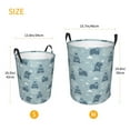 thumbnail image 5 of Balery Cute Hippopotamus Round Laundry Basket with Handles Waterproof Freestanding Laundry Hamper for Clothes Toys in the Dorm and Family-Medium, 5 of 8