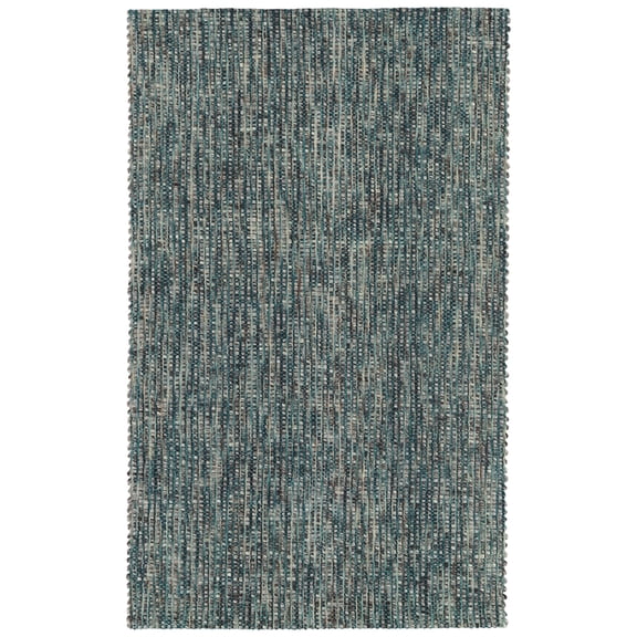 Berkley Darton Area Rug BD1 Bd1 Turquoise Turquoise Tonal Striped 5' x 7' 6" Rectangle