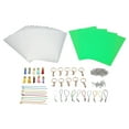 thumbnail image 2 of Shrink Plastic Kit, Silver Ear Hooks Gold Keychain Heat Shrink Film Sheets Kit DIY Interesting  For Crafts, 2 of 8