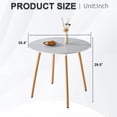 thumbnail image 4 of Noble House Modern Dining Chair Sets with Modern Side Table Natural Wood Legs (4 X Chairs & 1 X Table), 4 of 9