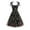 Black, variant on Jinhomg Vintage Cocktail Swing Dress for Women Elegant Floral Embroidery Midi Dress Tie Shoulder A-Line Pleated Dresses Sheer Mesh Tulle Evening Wedding Party Prom Dress Black XXL