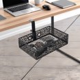 thumbnail image 3 of & Craft Desk Organization Hidden Under-Desk Metal Storage Organizer for Home Workspace Clutter Reduction, 3 of 3