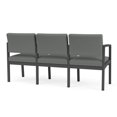 thumbnail image 5 of Lenox Steel Reception Waiting 3-Seat Sofa / Charcoal Steel / Light Gray, 5 of 5