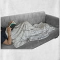 thumbnail image 6 of City Soft Flannel Fleece Throw Blanket, Monochrome Design Historic Street of European Town with Nostalgic Buildings, Cozy Plush for Indoor and Outdoor Use, 70" x 90", Dust White, by Ambesonne, 6 of 6