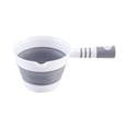 thumbnail image 1 of Cucharón de agua plegable para baño, ahorra espacio, cucharón plegable, cuchara de agua para mascotas Gris claro, 1 of 9