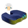thumbnail image 3 of Cojín de cintura de algodón viscoelástico + hermoso cojín de cadera para silla de comedor, coche, oficina, conjunto combinado, 3 of 4
