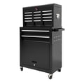 thumbnail image 4 of 8 Drawer Rolling Tool Chest,2-in-1 Detachable Top Box,Metal Tool Storage Cabinet with Drawer Liners,Lockable Wheels & Side Hooks,Heavy-Duty Tool Cart for Garage Workshop,Black, 4 of 6