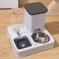 thumbnail image 3 of Cat Feeder and Water Dispenser, 2 in 1 Automatic Pets Feeder, Pet Food Bowls, Pet Supplies for Small Medium Large Breed Cat, Purpose Large Capacity Dog Bowl Drinking Water, 3 of 8