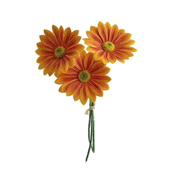 Artificial Flower 3-Piece Set Simulation Bouquet,Silk Floral Arrangement for Wedding Table Centerpiece Indoor Home Decoration