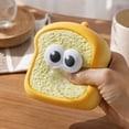 thumbnail image 3 of Simulated Toast Squishy Collectible Squeeze Fidget Toy, Hand‑Operated Stress Relief Play Toy, Portable Sensory Decompression Toy for Teens Adults, Party Prize & Special Occasion Gift(1PCS), 3 of 5