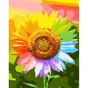 Adult Paint by Number Kits on Canvas Home Decor Oil Painting Sunflowers 15.7x19.7in