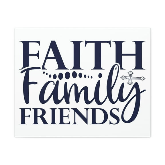 Scripture Walls Faith, Family, Friends Matthew 12:50 Christian Wall Art Print Ready to Hang Unframed