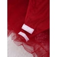 thumbnail image 6 of Yruioon Kids Girls Sleeveless Sequin Faux Fur Adorned Leotard Tutu Dress Xmas Ballroom Party Dance Red 14, 6 of 7