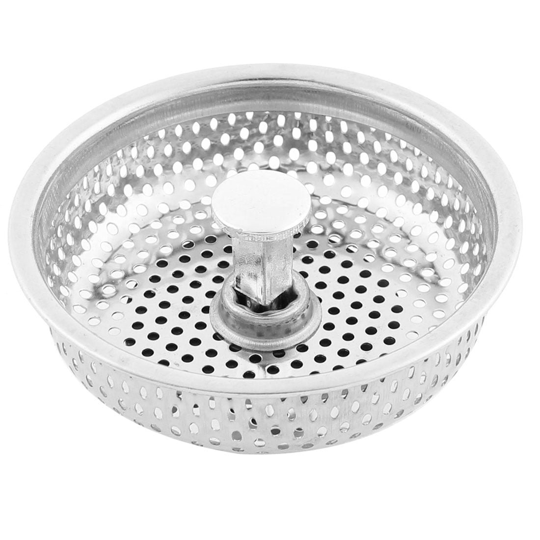 Kitchen Strainer Sink Basket Waste Healthy Stainless Steel Filter 80mm Dia 