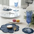 thumbnail image 6 of Silicone Flower Edge Place Mat Modern Style Washable Coffee Tea Cup Pad Beautiful Dinner Mat for Kitchen&Dinner Table, 6 of 8
