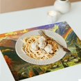 thumbnail image 6 of Fenyluxe Rainbow Mountains Table Decor Linen Placemat Set of 4 for Birthday Parties, Christmas, Restaurants, and Buffets - Home Decoration 18x12in, 6 of 8