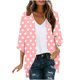 thumbnail image 1 of Mujeres de Manga Larga Tops Casual Impreso Suelto Cubrir Blusa de Cardigan Primavera Verano, 1 of 6
