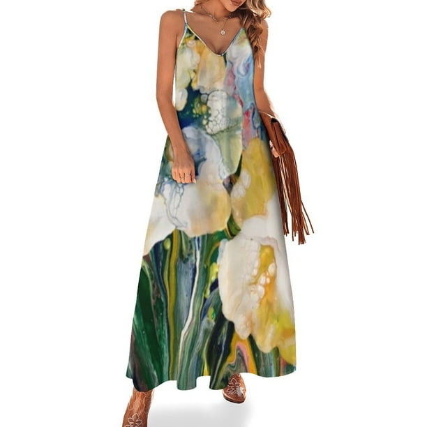 Vestido sin mangas Narciso vestidos largos para mujer Vestido mujer vestido morado mujer