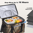 thumbnail image 4 of WARMOUNTS Insulated Bag 75 Cans & Soft Cooler Bag 2 in 1, w/ Insulating Cover, Upgraded Leakproof Camping Cooler Bag 2 Compartment for Camping Hiking Picnic Beach, 4 of 11