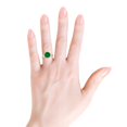 thumbnail image 4 of ANGARA Lab Grown 2.5 Ct Round Emerald Butterfly Engagement Ring for Women in 14K Rose Gold (Size-9mm) | May Birthstone, Birthday, Anniversary, Jewelry Gift for Women | Lab-Grown Emerald Ring, 4 of 8