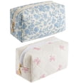 thumbnail image 1 of Bolsa de maquillaje HHQQWZ bolsa de cosméticos de viaje para mujeres niñas azul, 1 of 7