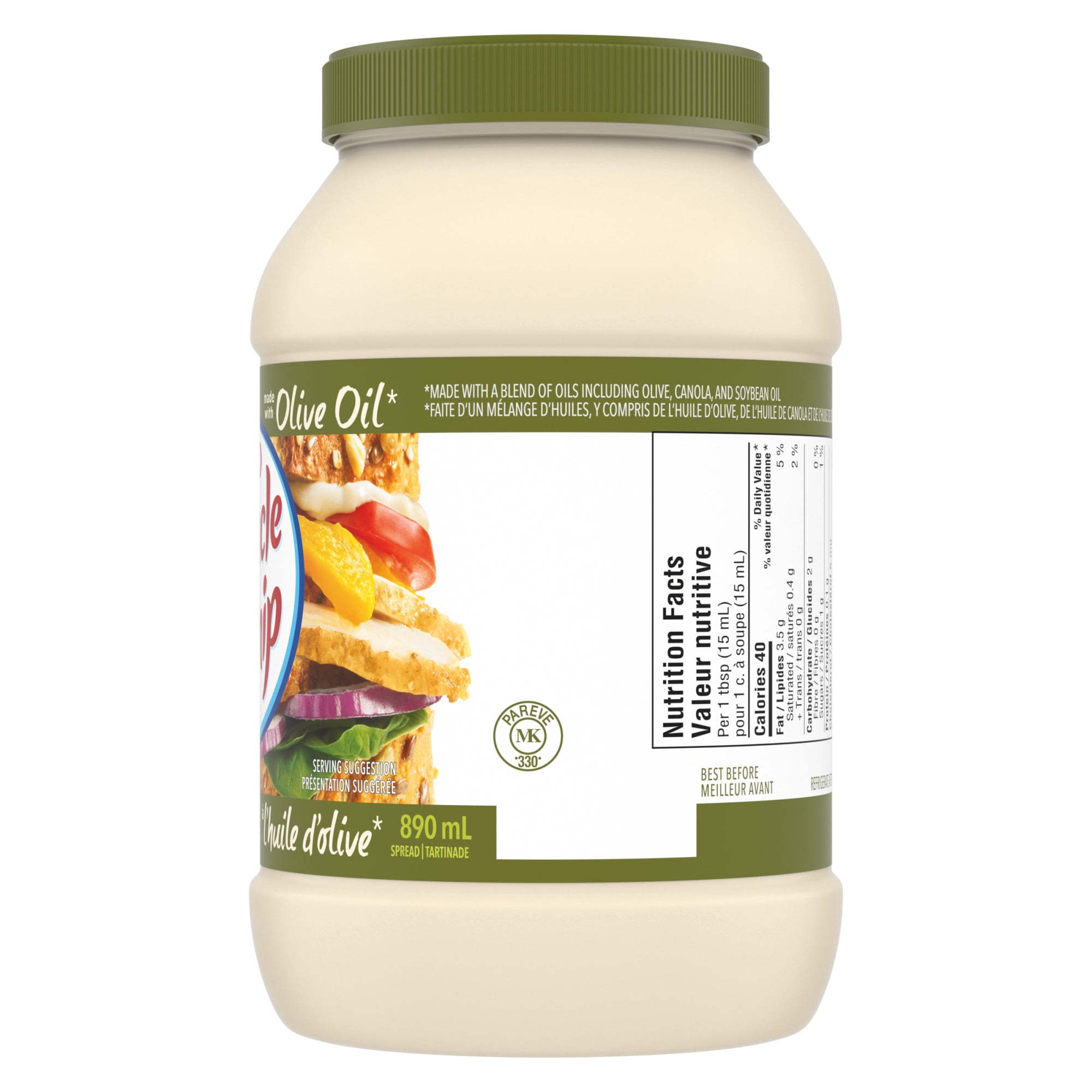 Miracle Whip Olive Oil Spread