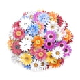thumbnail image 2 of HEVIRGO 50/100Pcs Marguerite Shape Holes Wooden Buttons DIY Scrapbook Sewing Accessory, 2 of 9