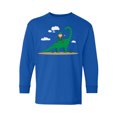 thumbnail image 1 of Awkward Styles St. Patty Youth Long Sleeve T-shirt Irish Elf and Dinosaur Crewneck Tee for Kids Proud Irish, 1 of 4