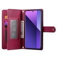 thumbnail image 5 of ETFAST Wallet Leather Phone Case For Redmi Note 13 Pro Plus 13 13Pro Multi Card Zipper Phone case, 5 of 10