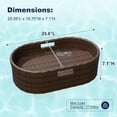 thumbnail image 4 of WLXIANG Floating Pool Tray Large PE Rattan Pool Serving Bar, Luxury Pool Floating Table with Handles for Pool Party, Hot Tub & Beach (Brown), 4 of 7