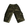 thumbnail image 3 of 1/12 Scale Male Figure Cargo Pants with Extra Pockets for 6inch Male Action Figures Accessories Green, 3 of 8