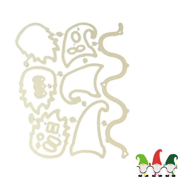Troqueles De Corte De Gnomo Para Álbum De Recortes Troqueles De Corte Decorativos Plantillas En Relieve Juego De Troqueles De Corte De Acero Al Carbono Para Tarjeta De Papel De Álbum Diy 3 Unids/Set