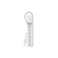 thumbnail image 1 of Belkin Commercial - Surge protector - output connectors: 6 - white, 1 of 4